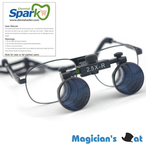 X Magnification Professional Dental Loupes By Spark Adjustable