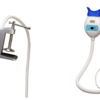 Dental LED Teeth Whitening System Clip on Desktop Light med 2 briller og 20 farger Shadeguide