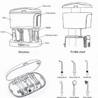 Стоматологическая WaterFlosser Оральный Irrigator Plus 11 шт Вода Советы Jet И 1000ml бак для воды